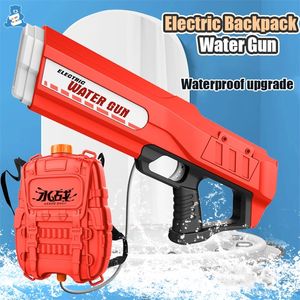 Giocattoli pistola Pistola ad acqua elettrica Giocattoli Pistole automatiche per immersione ad acqua Zaino di grande capacità Summer Pool Party Beach Outdoor Toys for Kid Adult 220905