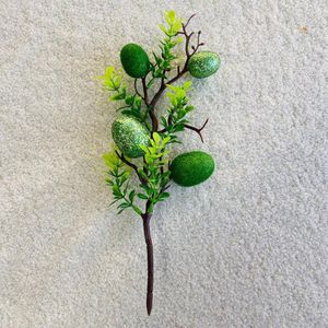 装飾的な花人工植物プラスチックモデルイースター装飾多機能34cmカラフルなDIYクラフト用品ユニークな卵フローラル