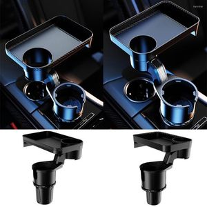 Drink Holder Car Tray Table Adjustable Food With Phone Mount For Cup Holders Beverage Bottle Swivel