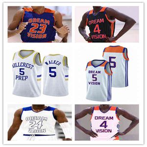 College bär anpassade NCAA High School Basketball Dream Vision Jersey Kyree Walker Jake Kyman Jalen Green Makur Maker Bryan Penn-Johnson Alex