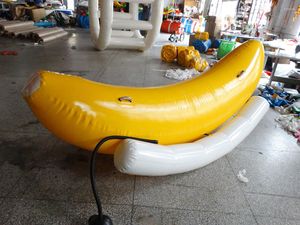 Gioco gonfiabile dell'oscillazione del PVC spesso della barca dell'altalena della banana del giocattolo dell'acqua delle palle ambulanti