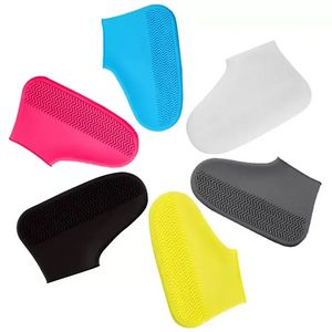 Copriscarpe impermeabile Materiale in silicone Protezioni per scarpe Stivali da pioggia Protezione in silicone per stivali Giorni di pioggia all'aperto Donna Uomo P0906