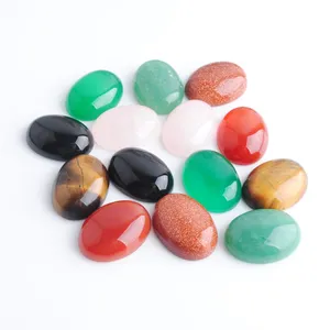 8 ألوان الأحجار الكريمة الطبيعية Oval 15x20mm cabochon no hole cab beads for moulds for diy making arics bracelets netclace accessories bu302 bu302