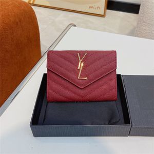 Mens Wallets Designer Purses Women Luxury Brand Cardholder Fashion Small Bag Coin Pocket Y Card Holders Woman Casual Wallet Cardholders 202