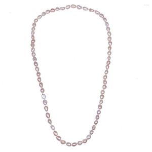 Chains Daking Long quot Mm Pink Baroque Freshwater Cultured Pearl Necklace Jewelry For Women Decoration