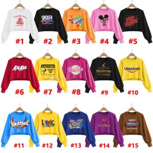 Fall Womens Camiseta Moda Tops Casual Padrão Digital Impressão Digital Round Neck Sleeve Sweater de manga comprida