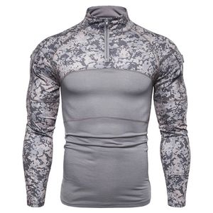 Magliette da uomo T-shirt da uomo tattiche mimetiche da atletica Magliette da uomo a maniche lunghe Tattiche da uomo Abbigliamento militare Camicia da combattimento Costume da esercito d'assalto 220905