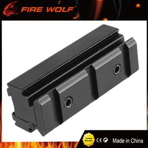 Wholesale picatinny rail scope mount base for sale - Group buy FIRE WOLF Scope Base Adapter Converter mm to mm Weaver picatinny Rail Scope Mount Rifle Hunting Caze Accessories Black215d