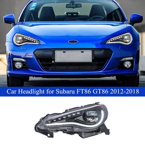 LED-huvudljus för Subaru BRZ DAYTIME Running Headlight 2012-2018 FT86 GT86 DYNAMISK TURS SIGNAL DUAL BEAM CAR ACCCHORTORES LAMP