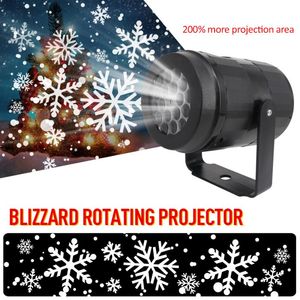 LED Effect Snowflake Lights Snowstorm Moving Snow Laser Projector Indoor Outdoor Light Christmas Projection Light Stage Lighting