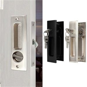 Serrature per porte Set di maniglie per serrature scorrevoli in lega di zinco Bagno Balcone Armadietto Accessori Raccordi Gancio singolo Ferramenta per mobili 220906