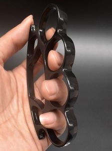 Big Head Round Metal Knuckle Duster Four Finger Tiger Fist Buckle Defensive r Ring EDC Tool Joint Ring HW