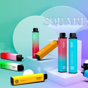 QK 2022 새로운 일회용 vape Tastefog Square 3500 퍼프 충전식 전자 담배