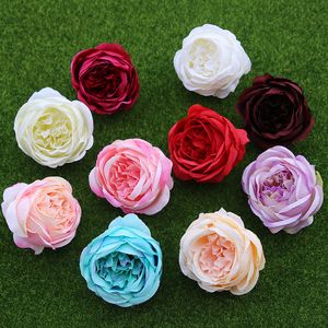 Faux Floral Greenery 2 Piece Artificial Rose Silk Flower Peony Flower Bouquet da sposa Matrimonio Sposa Decorazione Rose Fai da te Scrapbook J220906