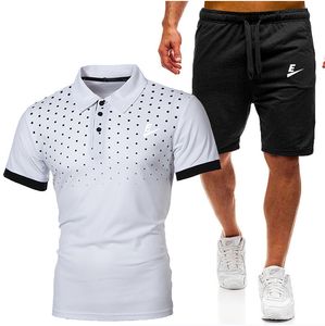 Sommar ny sportkläder modedesigner herrar tracksuits t-shirt byxor bytes kostym klädherr shorts skjorta avslappnade polos
