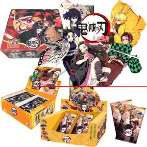 Card Games Demon Slayer Collection Cards Kamado Tanjirou Nezuko Board Game Letters Child Kids Table Toy For Christmas Gift T220905