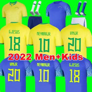 Wholesale brazil kid jersey resale online - 2022 soccer jersey brasil Camiseta de futbol BRAZILS COUTINHO football shirt RICHARLISON MARCELO PELE CASEMIRO maillots men and kids SETS uniforms