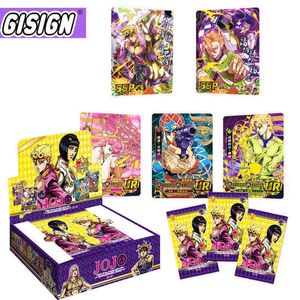 Card Games Hot Japanese Anime jojo bizarre adventure card Character Collection rare Cards box toys hobby Game collectibles for Child Gifts T220905