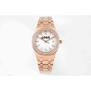 Diver Luxury Mechanical Womens Watch 8f Factory 34mm 77351 Eta 5800 Movement Two Tone Rose Gold Brand Ladies