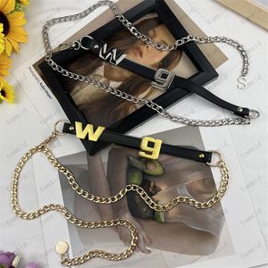 Chain Designer Belts For Women Brand Letters Gold Buckle Ceinture Ladies Waist Belt Luxury Chains Waistband