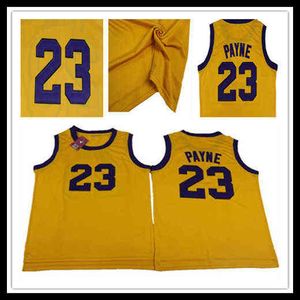 College Wears Men's TV Show Martin Payne # 23 Maglia da basket Colore giallo Tutto cucito Film Maillot de basket Taglia S-XXL