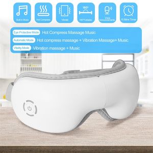 Eye Massager Electric Smart Music Foldable Vibration Heating Tired s Dark Circles Remove Care Massage Relaxation 220906