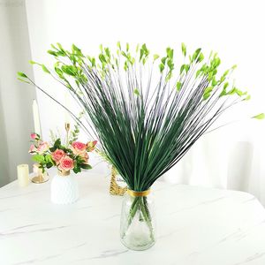 Faux Floral Greenery 4 Pcs Simulation Reed Bundle Onion Grass Peacock Grass Wedding Road Leiden Home Window Decoration J220906