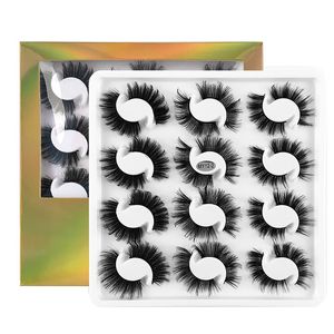 Long Thick False Eyelashes Naturally Soft and Delicate Messy Crisscross Hand Made Reusable Multilayer Full Strip Fake Lashes Eyes Makeup DHL