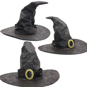 Cappellino a tesa avara festiva per feste di Halloween Cappellino tinta unita strega