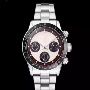 Luxury Watch Men's Chronograph Vintage Perpetual Paul Newman Automatic Stainless Steel Men Mens Watch Watches Wristwatches X0296B