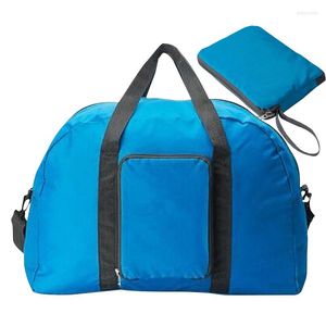 Duffel Bags Nylon Waterproof Womens Folding Travel Weekend Holdall Bagage 18.1x13.78x5.11 Inch X095