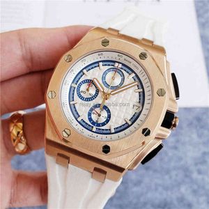 شاهد Men Tourbillon JF Clock Fashion Rose Gold Sport ATM ATM مقاومة للماء مضيئة خمر ES