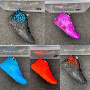 Motosiklet botları 40-46 Boyutlar Us 7.5-12 Erkek MB.01 Lamelo Ball Queen Basketbol Ayakkabı Buzz City Rick ve Morty Spor Sneakers Tasarımcıları Erkekler