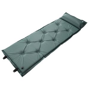 Wholesale self inflating camping pad for sale - Group buy Air Mattress Outdoor Camping Picnic Damp proof Ultralight Self inflating Foam Moisture proof Air Mattress Sleeping Pad Mat With Pillow229x