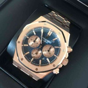 مشاهدة الميكانيكية الفاخرة الميكانيكية الأصلية Roya1 0AK Series 26331or 1220or. 02 Wristwatch 18K Rose Gold Swiss Swiss Brand