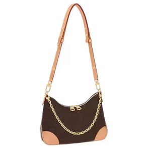 Classic Boulogne Handbag Black bag Genuine Leather Natural Beige Double-Zip Removable Strap Cross-Body Small Chain Clutch Purses Designer Bags