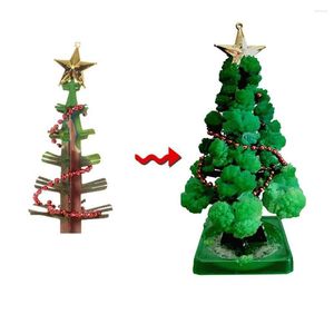 Christmas Decorations Paper Tree Magic Growing DIY Visual Crystals Magically Funny Trees Kids Novelty Toys For Kid Gifts