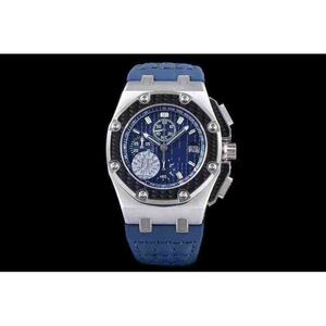 JF Luxury Watch Mens Saatleri Otomatik Makineler 42 14 5 MM Güç Rezerv 55 Saat Safir Kristal Cam