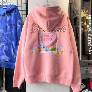 Herren Hoodies Sweatshirts Übergroße GOODBOY XOXOGOODBOY Hoodie Männer Frauen Mit Kapuze Oversize Pullover Crewneck Sweatshirt T220901