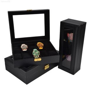 ingrosso Pr Box-10 Gordt in fibra di carbonio Nuova scatola di stoccaggio dell orologio di alta qualità o display uomini donne universali PR J220825 J220906