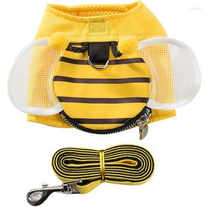Collari per cani Cute Bee Vest Guinzaglio Teddy Forniture per animali domestici Pettorina Cat Chain