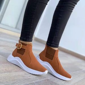 Mulher vulcanizada casual sapato esportivo cunha plataforma tênis 2022 nova moda plus size 43 mulheres apartamentos mocassins andando tênis feminino