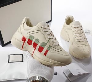 Diseñador Classicador Zapatos casuales para hombres Fashion Fashion Trainner Strawberry Red Lip Red Tennis Damas Sneakers Tamaño 35-45