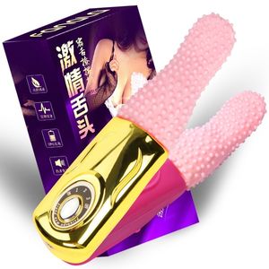 Sex toys Massaggiatori Fanara Electric Women's Simulated Long Tongue Stimolazione Dispositivo di masturbazione Vibratore Prodotti per adulti