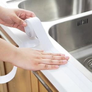 3.2m PVC Impermeabile Adesivo da parete Lavello autoadesivo Stufa Crack Strip Cucina Bagno Vasca da bagno Nastro sigillante angolare Impermeabile LYX162