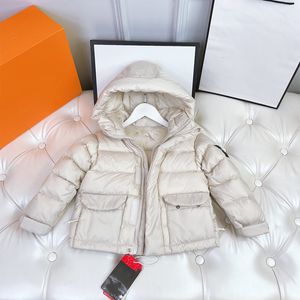 2022 Designer Baby Girls Down Coat Fashion Winter New Boys And Girls Outwear Thickened White Eiderdown Three Anti Washable Children's Warm Coats