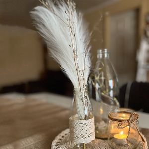 Sztuczna zieleń kwiatowa 45 cm sztuczne pampas kwiaty trawa biała roślina sztuczna roślina dom świąteczny wystrój świąteczny stół do sypialni
