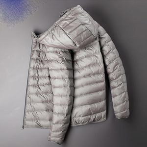 Piumino da uomo Parka Marca Inverno Caldo Giacca impermeabile da uomo Autunno Parka con cappuccio Moda uomo Casual Cappotto sottile da uomo 220906