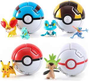 Movies Tv Plush Toy L Pokeball Clip And Go Balls With 4 Battle Figures 2 Random Action Set Gift For Boys Girls Kids Party Favo Mxhome Amzlk