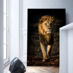 Canvas målning Africa Lion Wild Animals Art Affischer och skriver ut moderna Cuadros väggkonstbilder för vardagsrumsheminredning